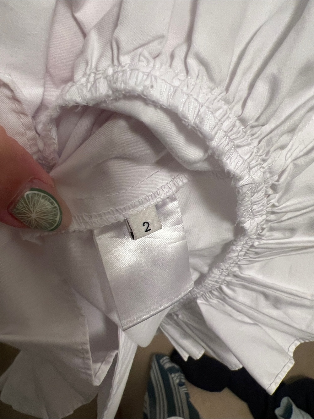 Sandy Liang White Puff-Sleeve Mini Dress - Picture 8 of 10